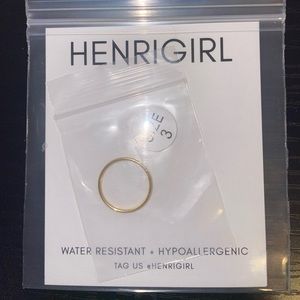 Size 3 ring, 18K Gold Plated Stainless Steel